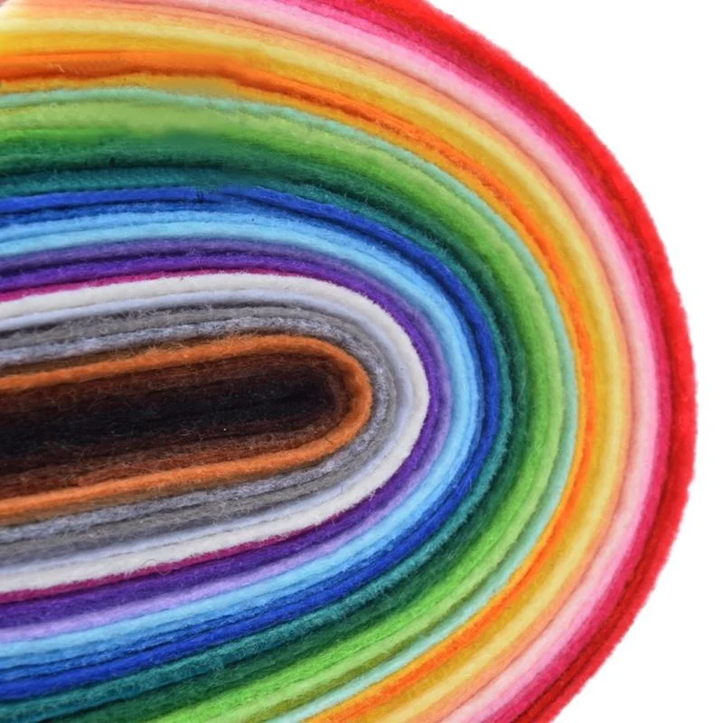 Нетканая ткань толщиной 1 мм 40/20 шт. войлочные листы из полиэстера для домашнего