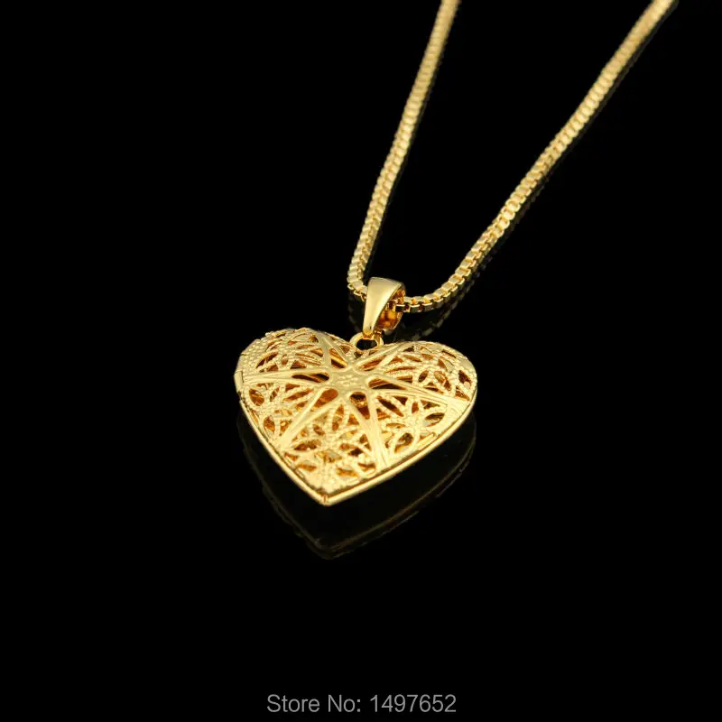 Новое поступление 2017 подвески в форме сердца для женщин золотой цвет 18 карат