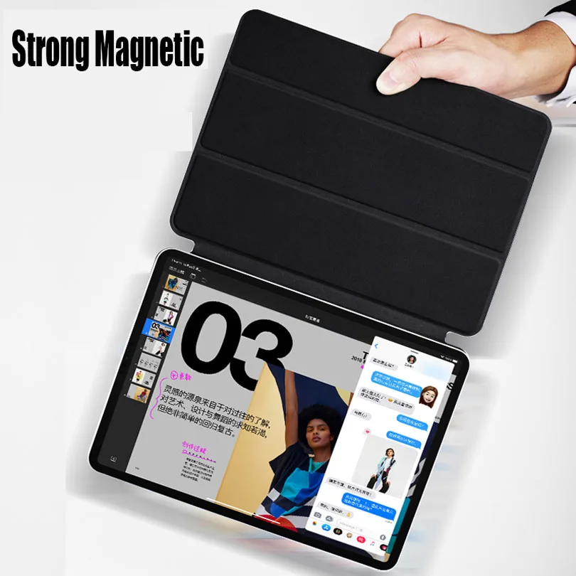 Для iPad Pro 11 Чехол для 12 9 2018 Funda Магнитный ультра тонкий чехол смарт телефона дюймов