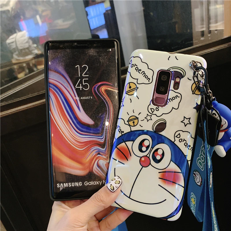 Милый мягкий чехол для телефона Doraemon Blue Ray Samsung Galaxy S10 S10lite plus S8 S8plus S9 Note9 note8 +