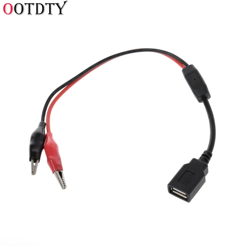 Медные зажимы типа крокодил OOTDTY с проводом гнездовой USB разъем испытательные