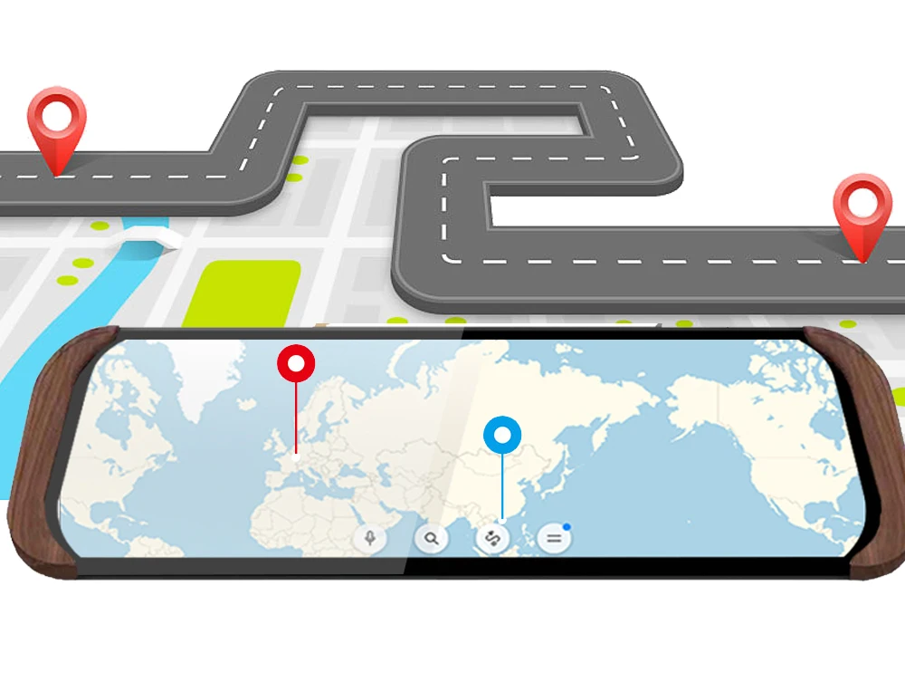 Bluavido 10 дюймов 4G ADAS Android Автомобильное зеркало заднего вида DVR камера gps навигация FHD 1080P видеорегистратор WiFi монитор
