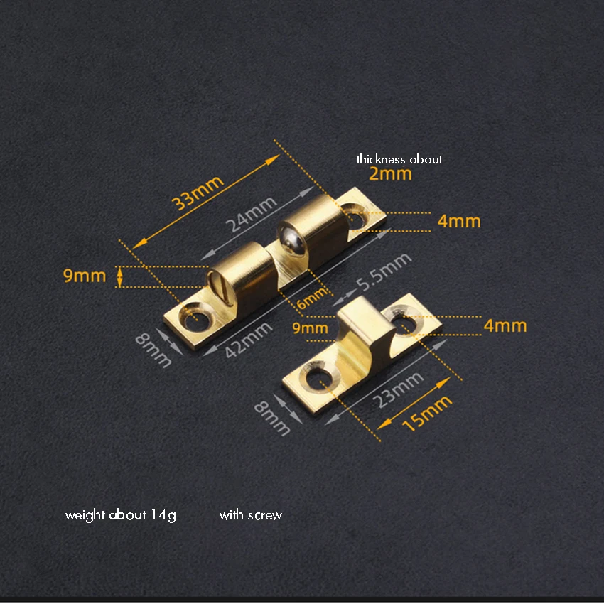 42 мм латунная регулируемая двойная шариковая Натяжная роликовая защелка