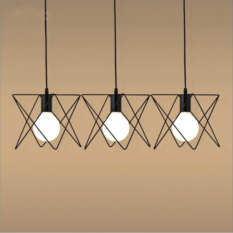 Винтажные сельские креативные маленькие металлические подвесные светильники