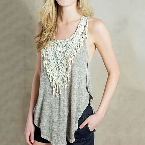 Новое Прибытие Женщин Мода Повседневная Sexy Кружева Сращивание О-Образным