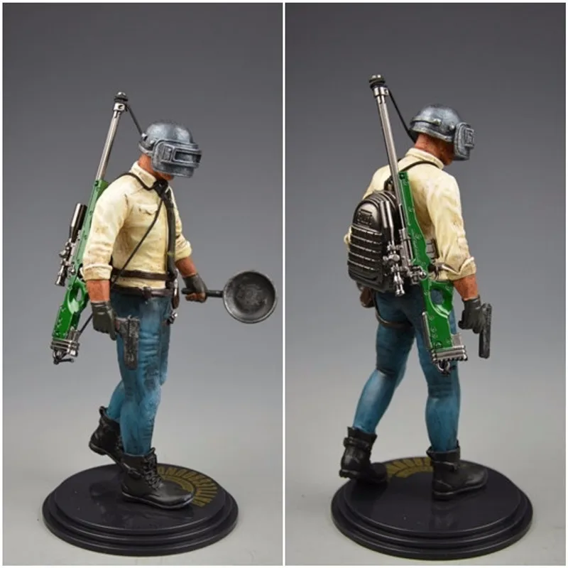 backpack-AWM H1Z1 игрок Unknowns Battle Grounds PUBG Playerunknowns Battlegrounds Модель Кукла 14 стиль игра фигурка экшн фигурка - Цвет: backpack-AWM