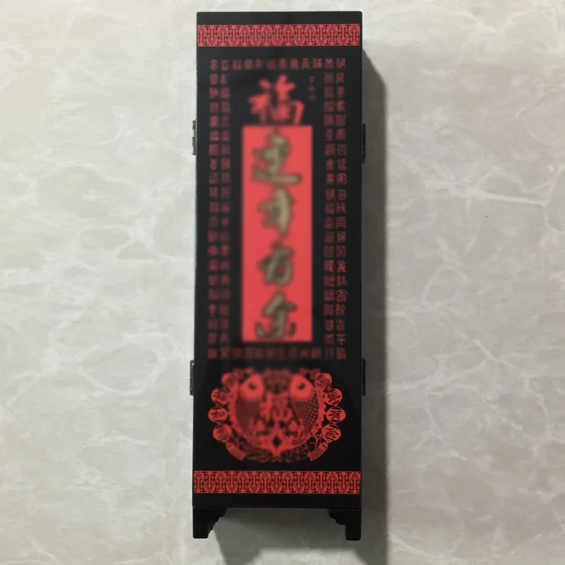 Настольные украшения китайское искусство ремесло лак мини складной экран дерево