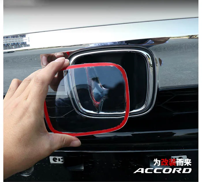 Для Honda Accord UR-V XR-V Odyssey CRV Gerry FIT спереди бейдж с эмблемой Grill Наклейка защитная крышка Кепки