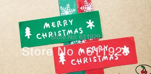 

300 шт., декоративные наклейки для упаковки подарков «MERRY CHRISTMAS»