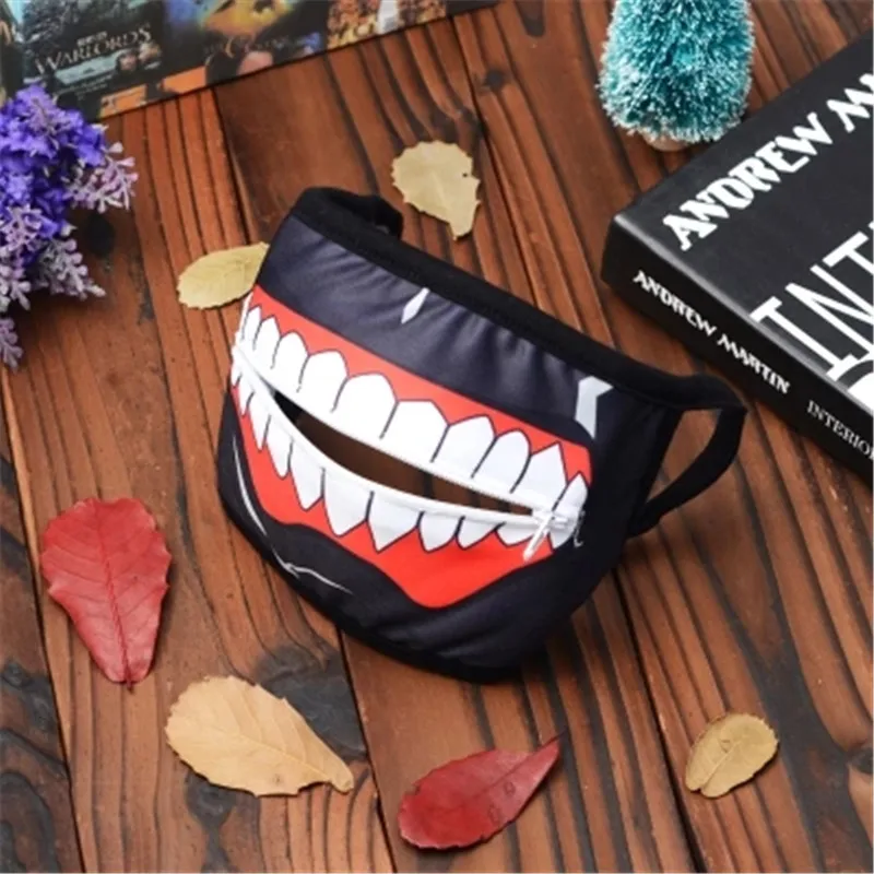 Kaneki Кен маски для лица молния Велоспорт Анти-пыль аниме Токийский Гуль косплей