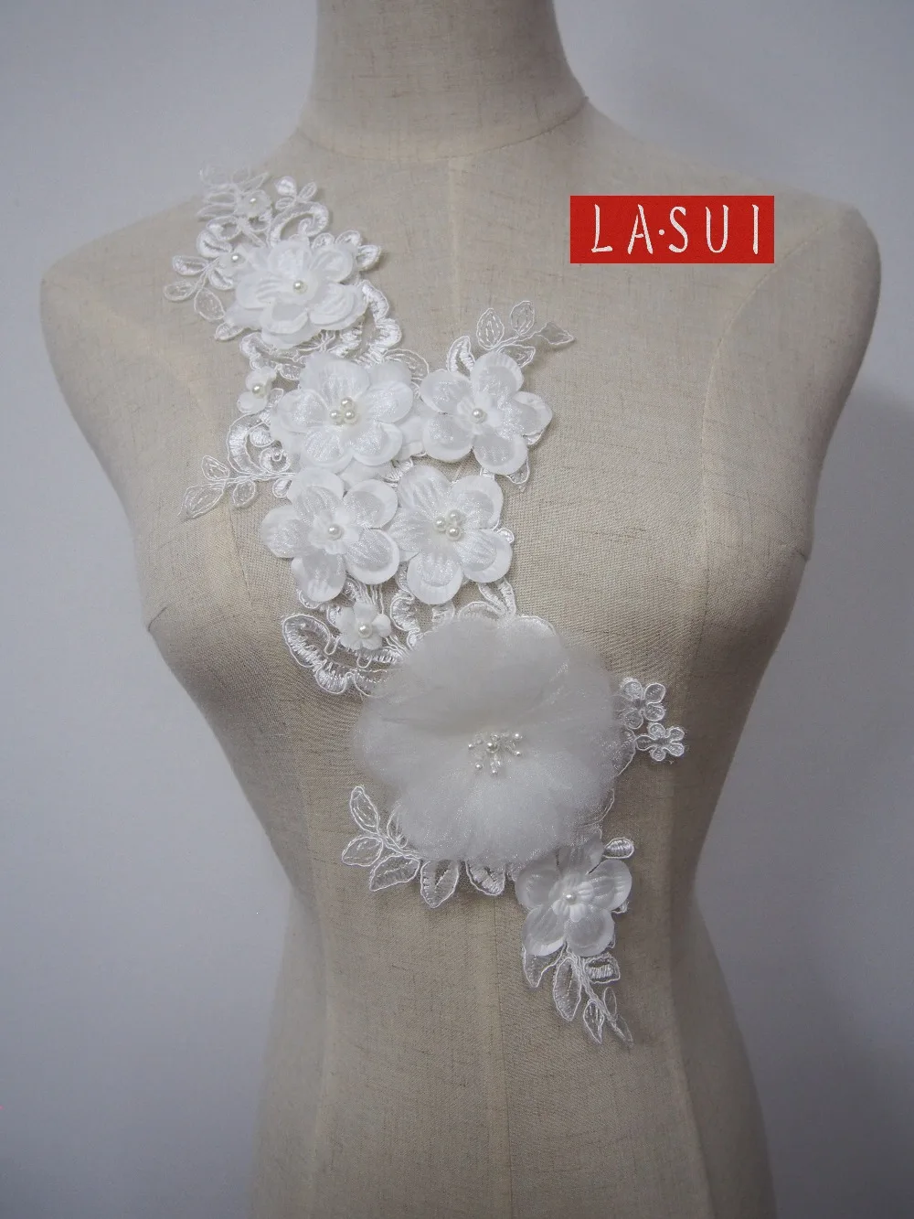 LASUI Новое поступление 5 шт. 3d Цветы модное украшение Кружевная аппликация