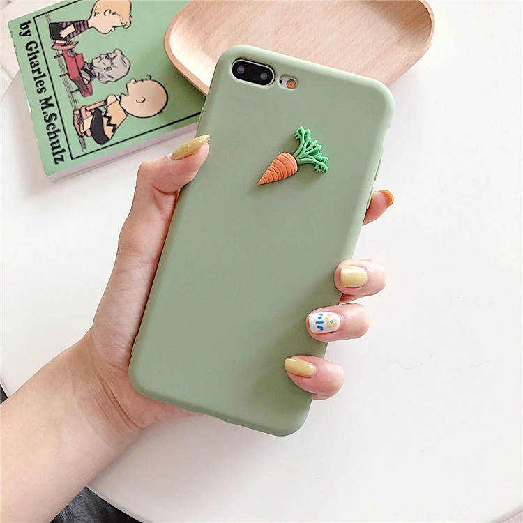 Карамельный цвет 3D фрукты чехол для телефона iphone XS Max XR X 6 S 7 8plus задняя крышка