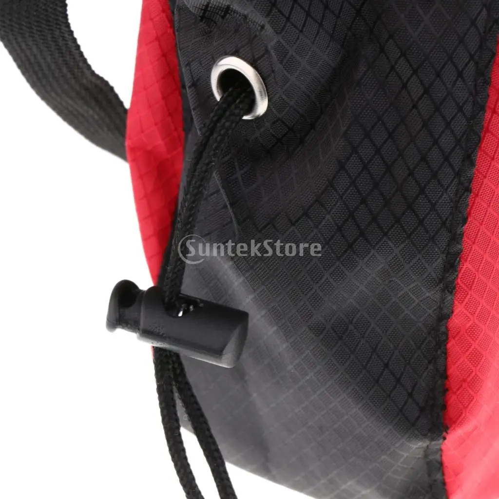 

Rock Climbing Chalk Bag Pouch + Climbing Right Hand Ascender Belay Device for 8-12mm Rope