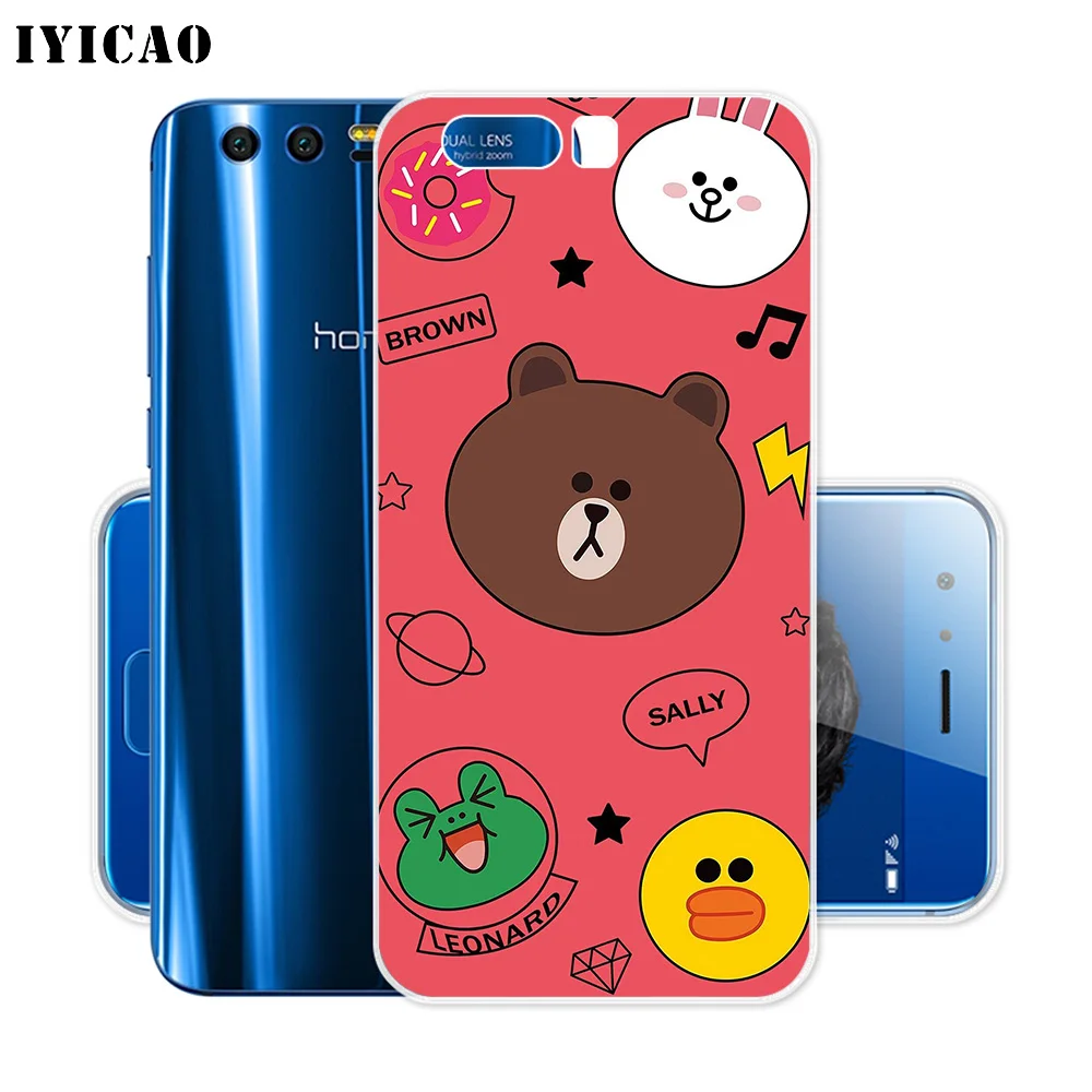 Мягкий силиконовый чехол IYICAO для Huawei Y9 Y7 Y6 Prime 2018 Honor 8C 8X 8 9 10 Lite 7X 7C 6A 7A