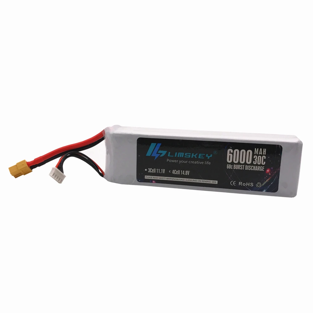 Аккумулятор Lismkey 14 8 в 6000 мАч 30C Burst 60C 4S Lipo Li Polymer аккумулятор AKKU для
