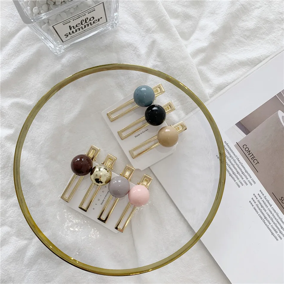 Новые модные заколки для волос из сплава зажим разноцветные яркие женские