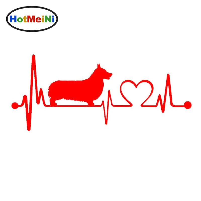 Стайлинг автомобиля Pembroke Welsh Corgi Heart Beat автомобильные наклейки с собаками