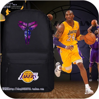 Баскетбол логотип рюкзак студенты коби молодежный школьный брайант мужчина /