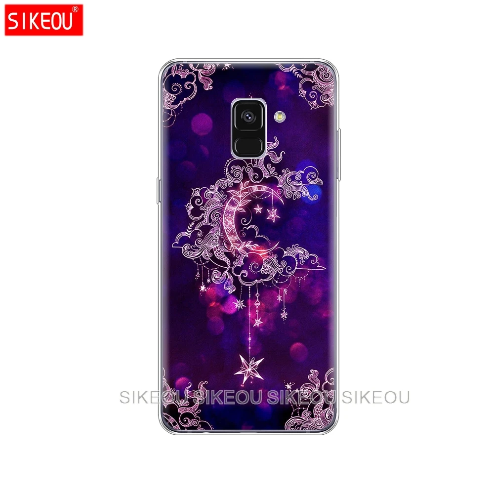 Силиконовый чехол для телефона Samsung Galaxy A6 A8 2018 A3 A310 A5 A510 A7 2016 2017 infinity on purple|Бамперы| |