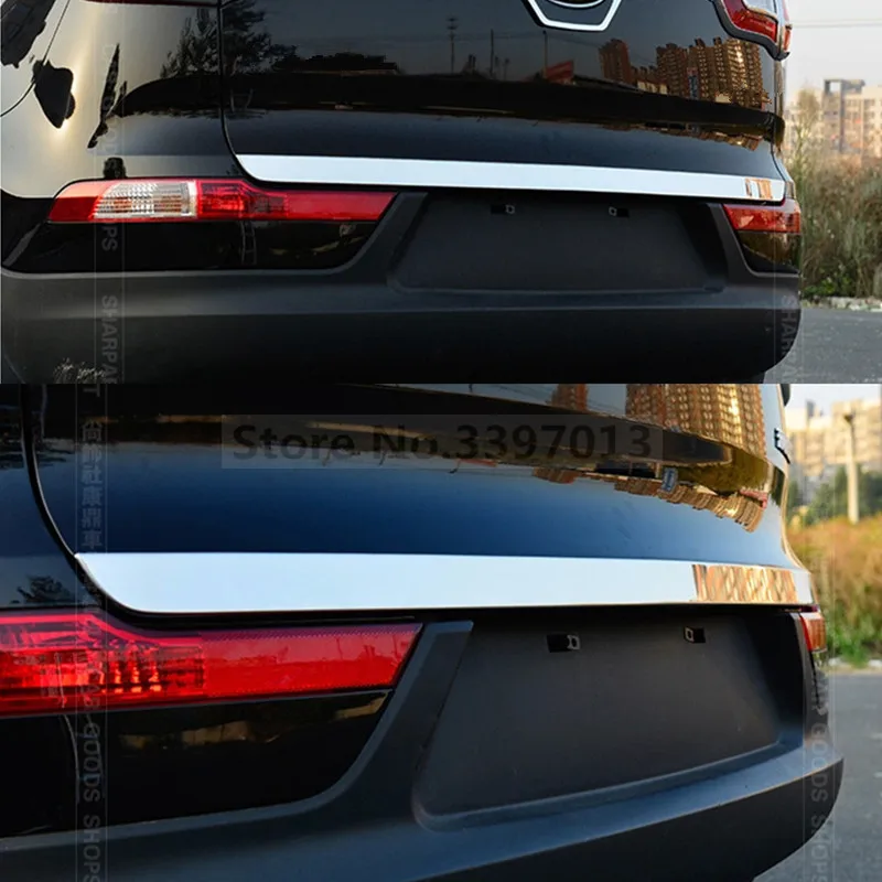 Для 2011 2012 KIA SPORTAGER аксессуары изготовлены из высококачественной нержавеющей стали багажник Sportager крышка багажника отделка decorati
