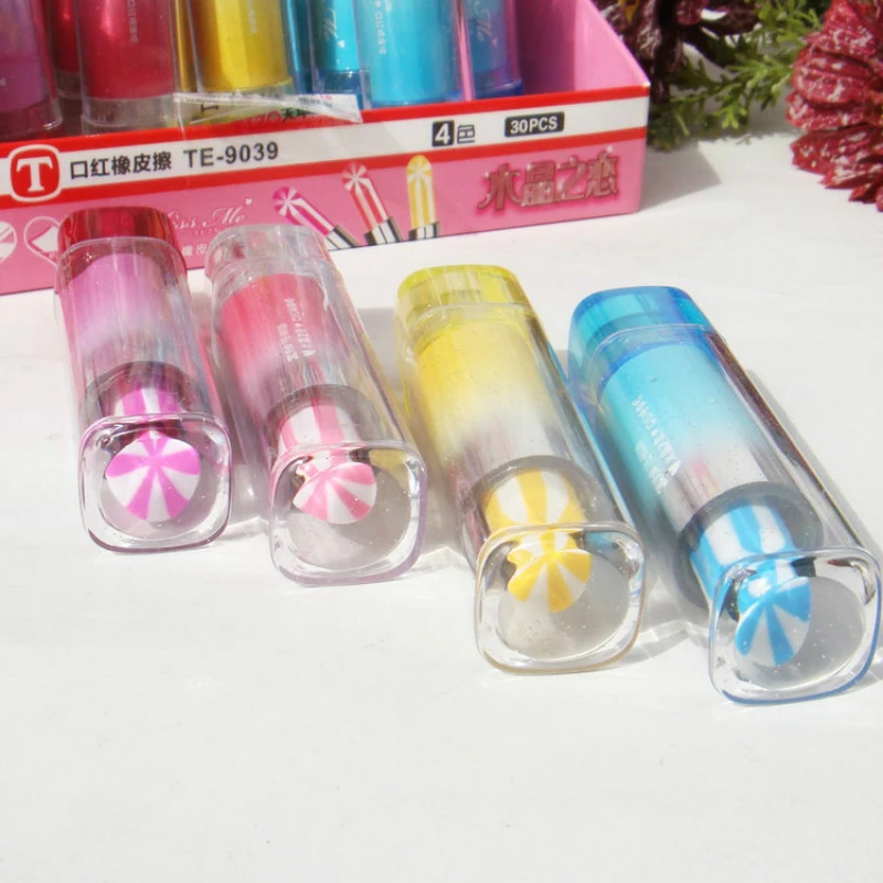 Kawaii губная помада резиновый ластик DIY креативный милый подарок для детей и студентов Новинка элемент школьные принадлежности для детей ластик