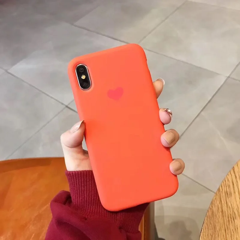 Новый жидкий силиконовый чехол для мобильного телефона love iphoneXSmax Apple 8plus все