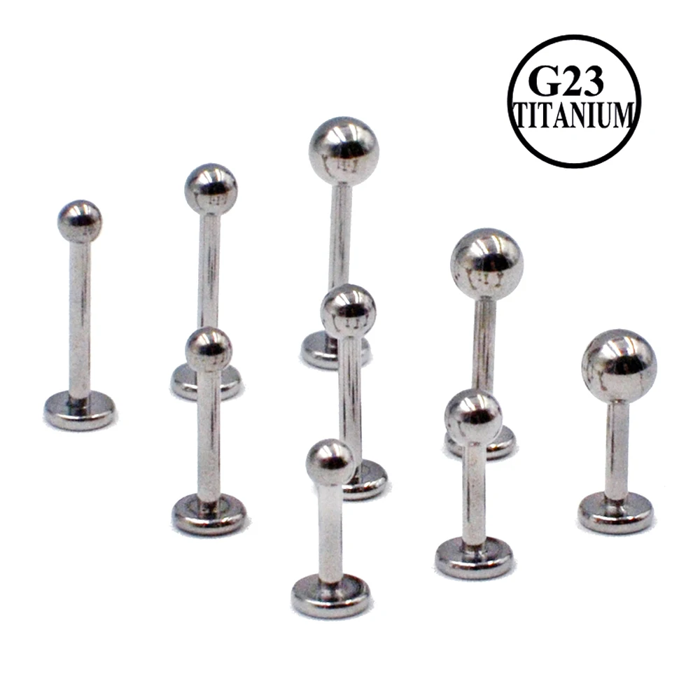 BOG-5PCS/Lot G23 из твёрдого титана мяч сверху губная серьга уха ушной хрящ пирсинг ювелирные изделия 16g