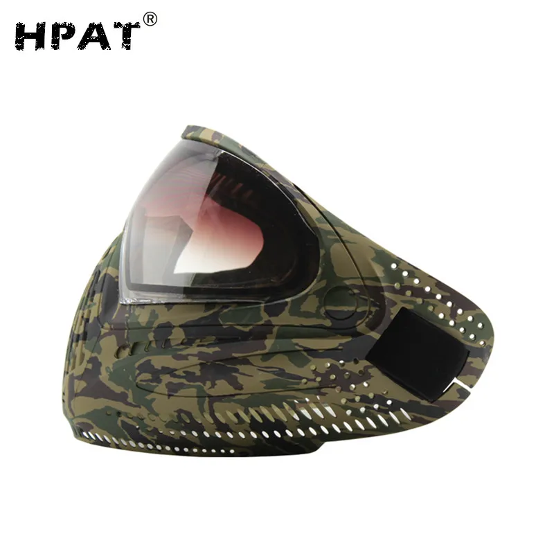 HPAT страйкбольная пейнтбольная маска с синей краской I4 тепловые линзы|paintball mask i4|i4