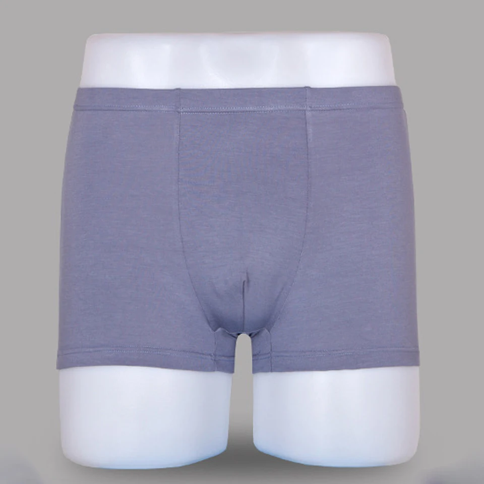 Soft breathable boxers bamboo fiber men underwear U convex corner boxer Big Size XL to 5XL | Мужская одежда