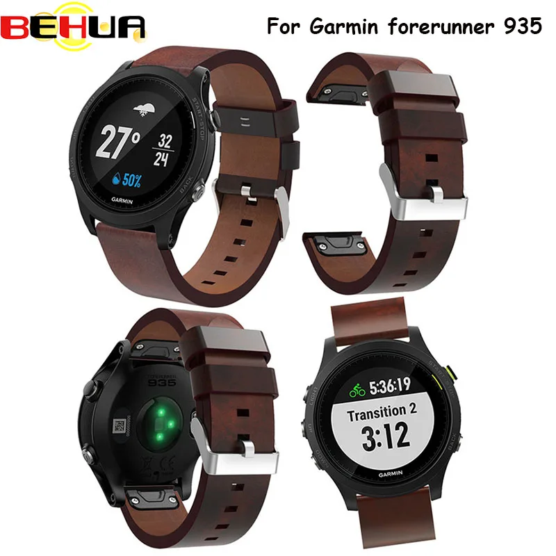 Ремешок для часов Garmin forerunner 935 GPS ремешок новейший кожаный сменный Браслет