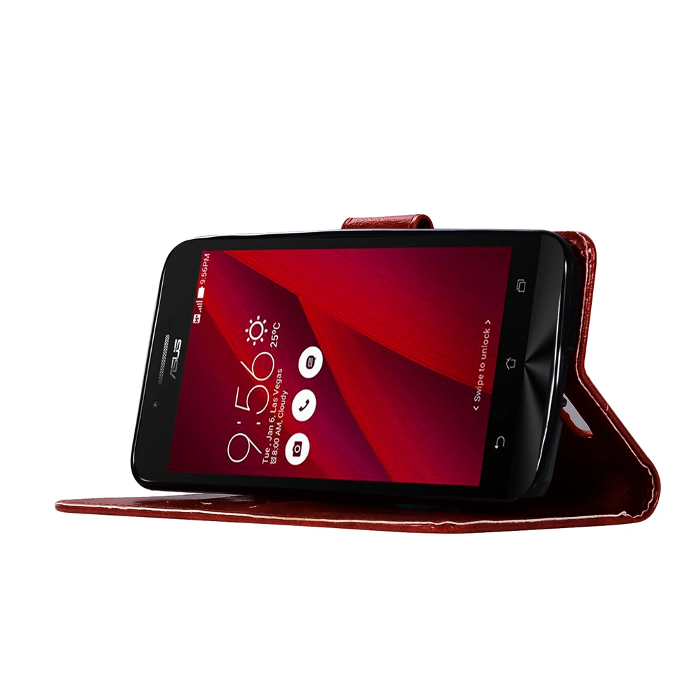 Модный чехол кошелек для ASUS Zenfone Go ZC500TG 5 0 дюймов телефона с подставкой