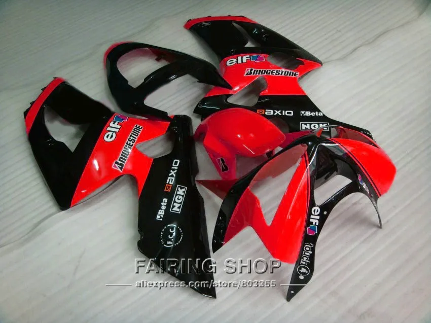 Комплект обтекателей на вторичном рынке для Kawasaki Ninja ZX6R 2003 2004 03 04 красные