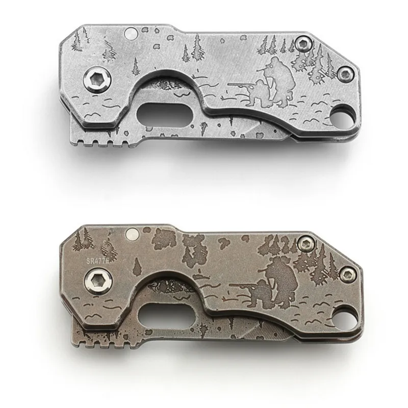 Складной нож из нержавеющей стали миниатюрный портативный карманный Клинок для