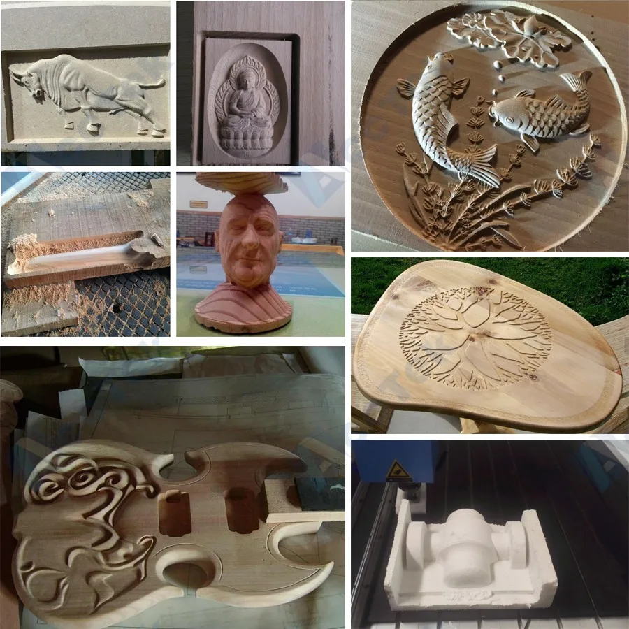 Гарантия китайской гарантии 4 фрезерный станок с ЧПУ для резьбы по дереву на