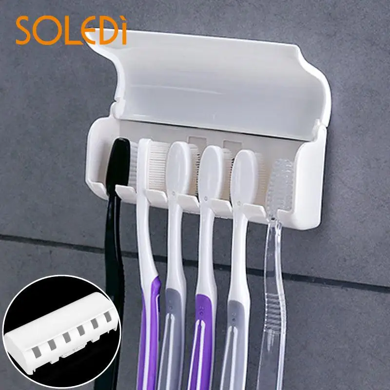 Настенный держатель для зубных щёток на присоске|toothbrush holder|accessories salle de bainsalle bain |