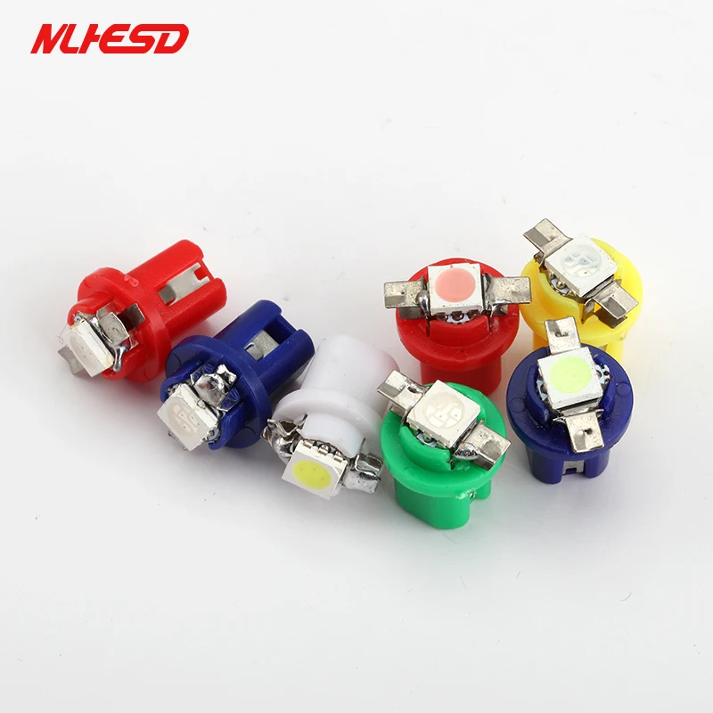 100 шт. T5 B8.5D 509T B8.5 5050 Led 1 SMD лампа Автомобильный датчик приборной панели свет