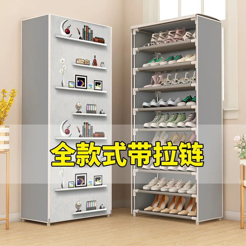 White Wall 9L Нетканый Тканевый шкаф для хранения обуви минималистичный современный простой монтаж Гостиная обувь Органайзер мебель пылезащитный шкаф для обуви - Цвет: White Wall 9L