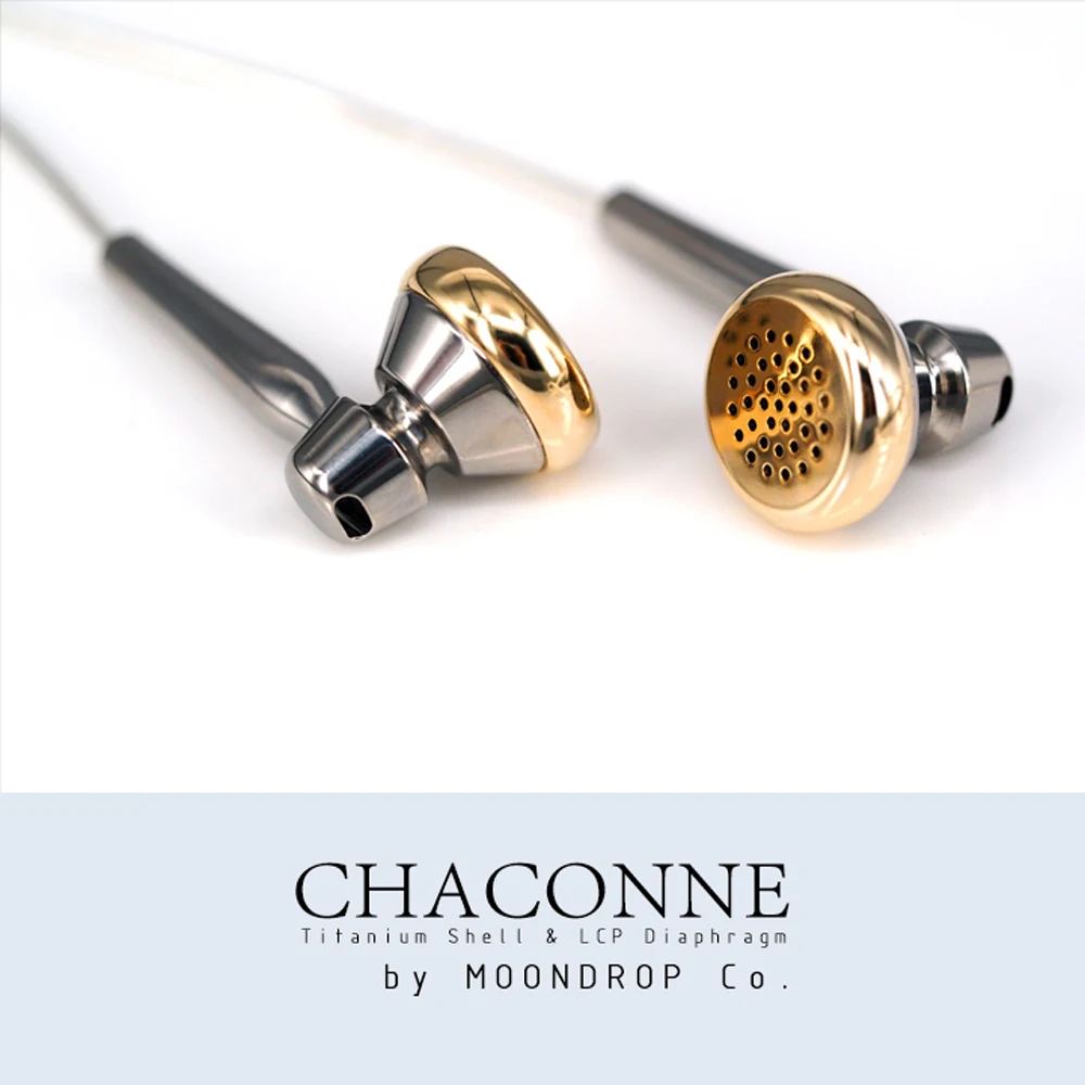 Moondrop CHACONNE флагманский наушник разрешение HIFI Металл TC4 корпус из титанового