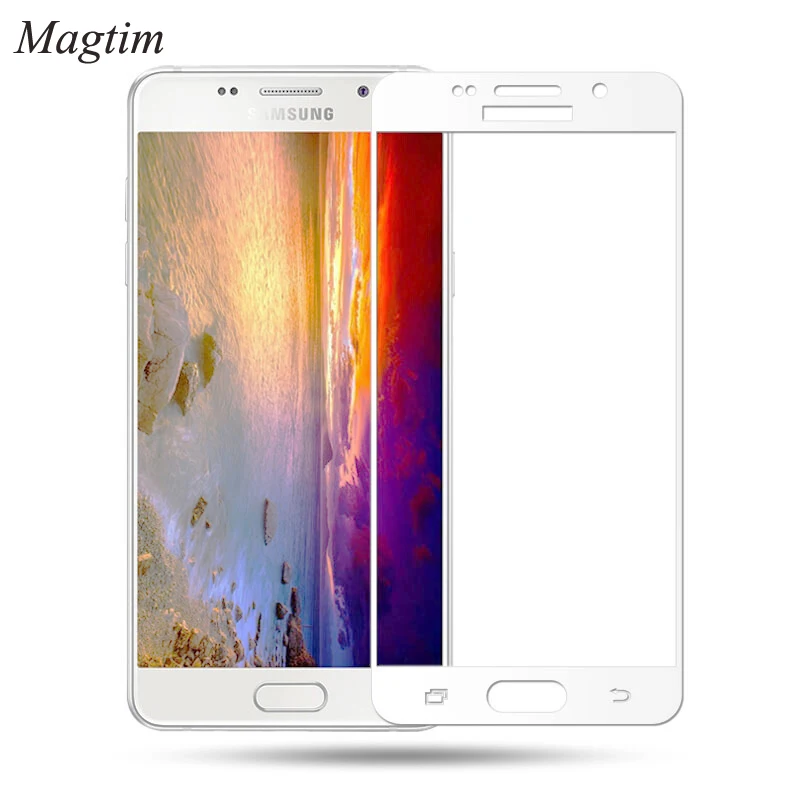 Magtim полное покрытие экрана протектор для Samsung Galaxy A3 A5 A7 2016 2017 закаленное стекло 9H