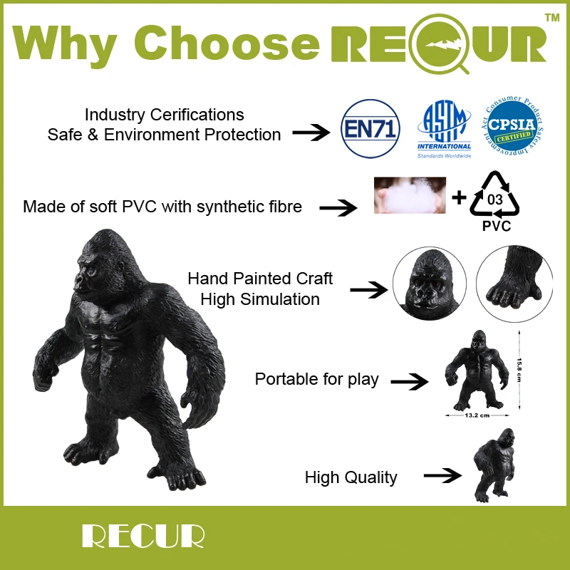 Повториться игрушки высокое качество Моделирование гориллы модель ручная