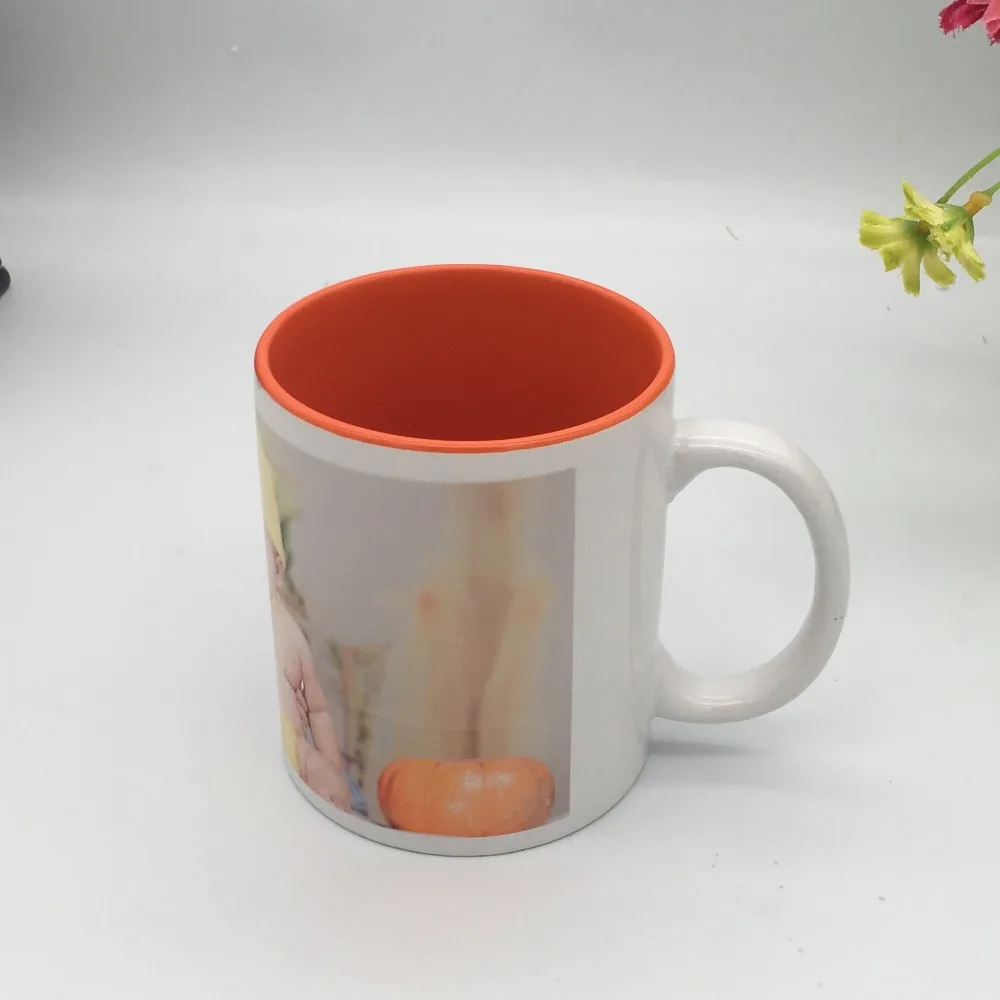 Цвет внутри керамическая чашка DIY Фото кружка фото Персонализированное