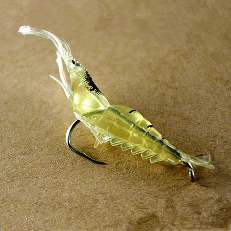 

1pcs 40mm 1g Soft Silicone Shrimp Fishing Lure Wobblers Fishing Minnow Trout Fish Lures Artificial Bait Hook Bass Tackle Jig