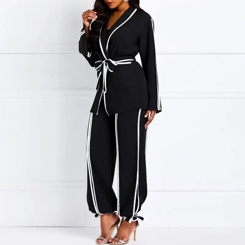 Осень 2019 африканская Повседневная элегантная офисная Дамская одежда размера