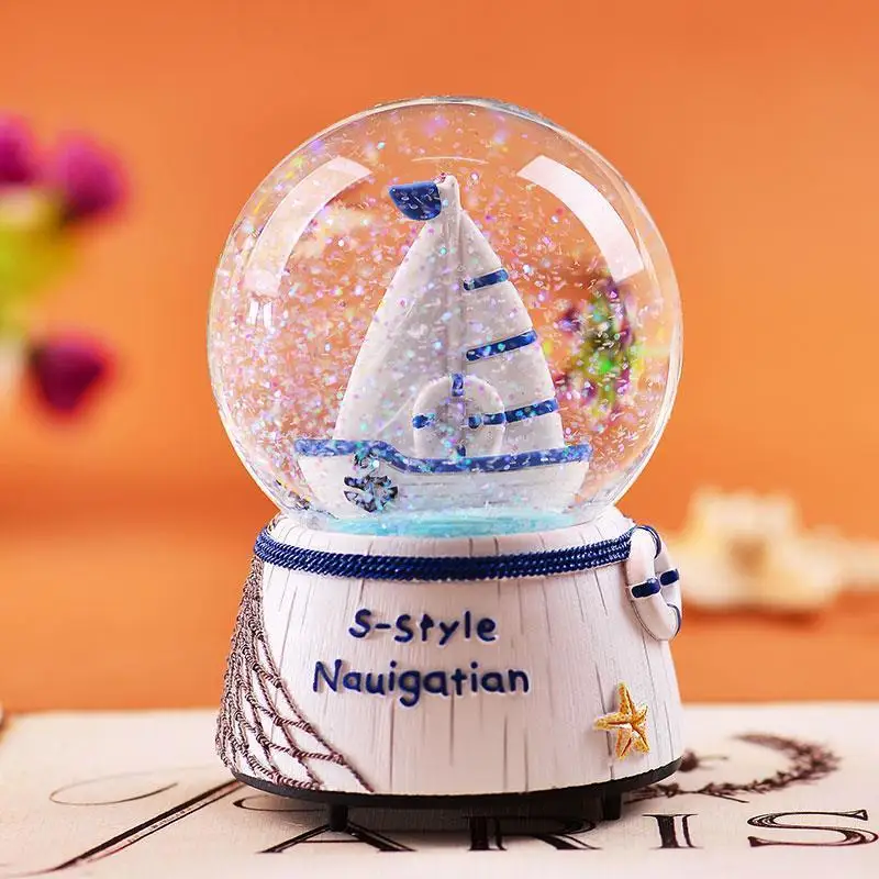 Музыкальная музыкальная шкатулка Scatole Musicali La Land Caixa De Presente Spieluhr Carrossel Snow Globe Carousel