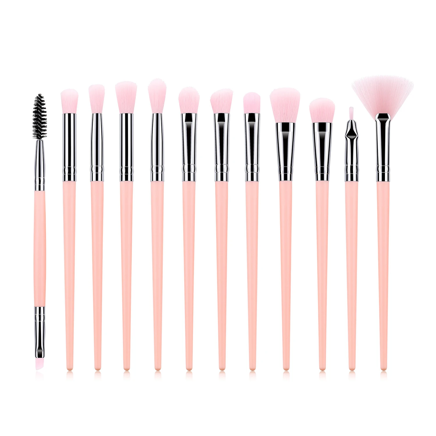 12/1 шт. Новые Модные кисти для макияжа основы косметики бровей теней набор кистей