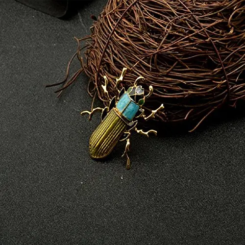 Из 2 предметов модные яркие металлические броши Pin Хэллоуин вечерние Жук