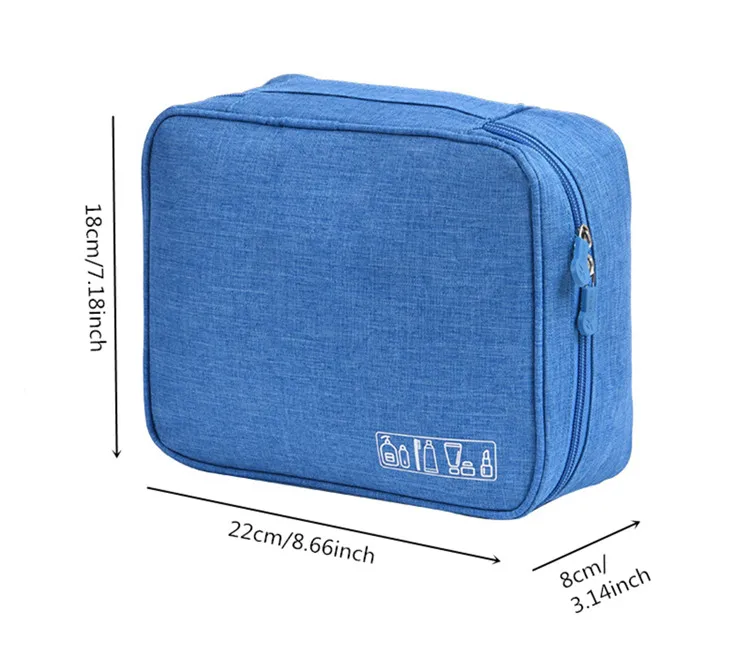 Portable Travel Cosmetic Organizer Men's Toiletry Makeup Storage Bag Zipper Pouch Home Luggage Accessories Supplies