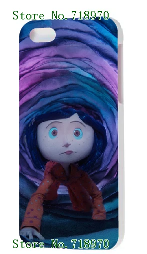 2015 new Coraline &amp the Secret Door white soft TPU cases for iphone 4 4s +phone screen film |