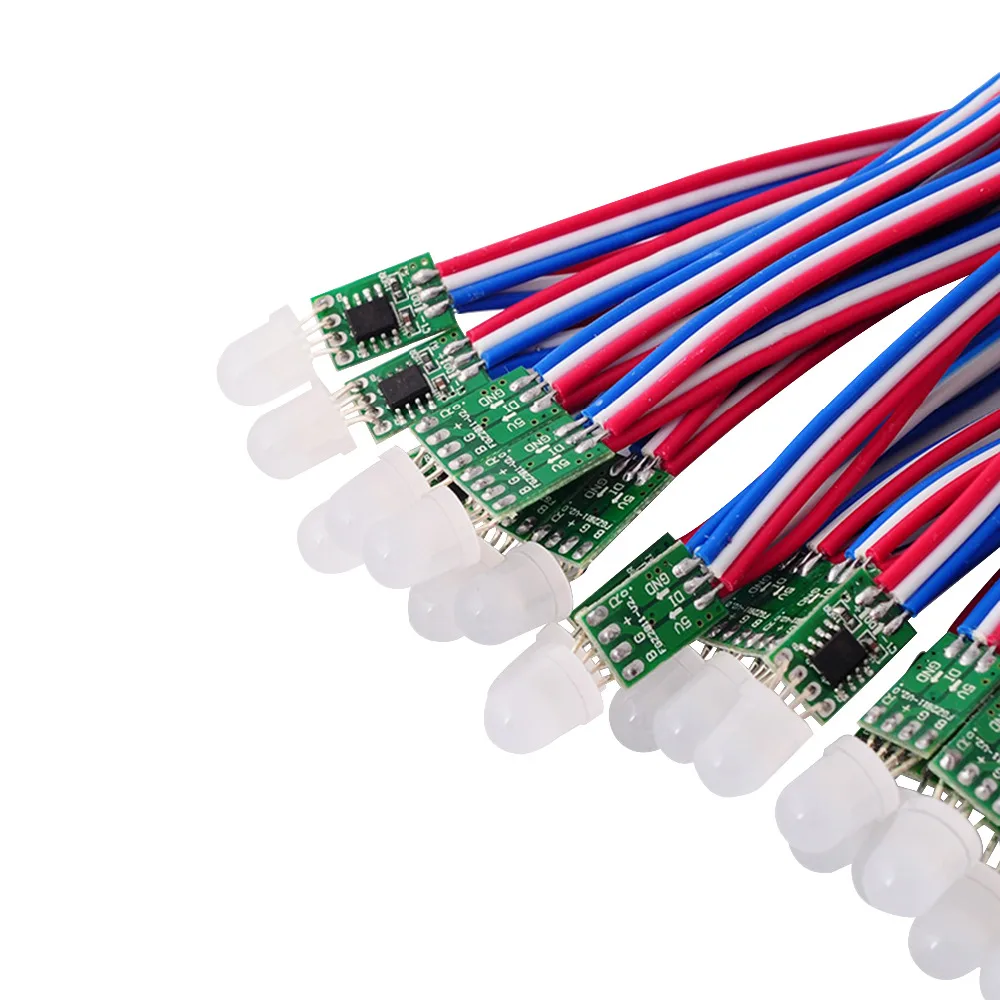 Светодиодный модуль WS2811 черный/зеленый/белый/RGB 2811 IC цифровой светодиодный