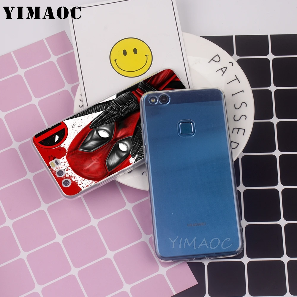YIMAOC фильма Дэдпул рубашки мягкий чехол для Huawei P8 P9 P10 P20 P30 Lite Pro P smart 2019 TPU Защитный |